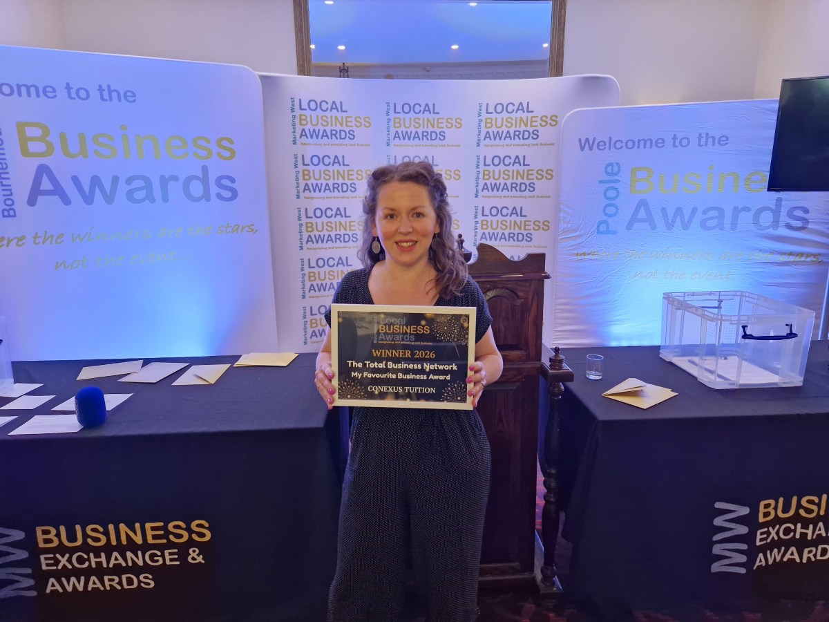 Conexus Tuition Wins at Bournemouth Business&nbsp;Awards!